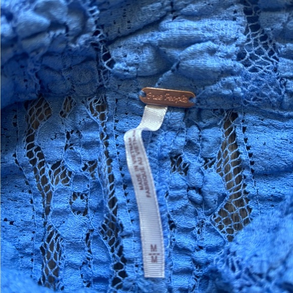 Free People Blue Midi Dress with Intricate Details - Picture 4 of 7